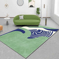 Avtoit | Creative Color Block Print Carpet Multicolor Modern Style Rug Polyester Non-Slip Backing Carpet for Home