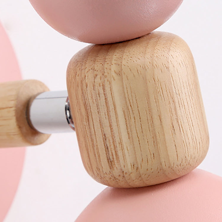 Avtoit | Modern Minimalistic Round Horn Aluminum Wood 1-Light Wall Lamp for Bedroom