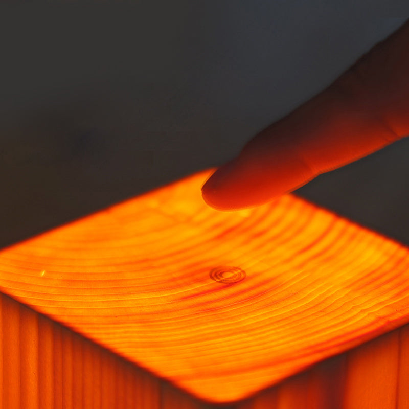 Avtoit | LumiWood – LED table lamp with battery and touch control