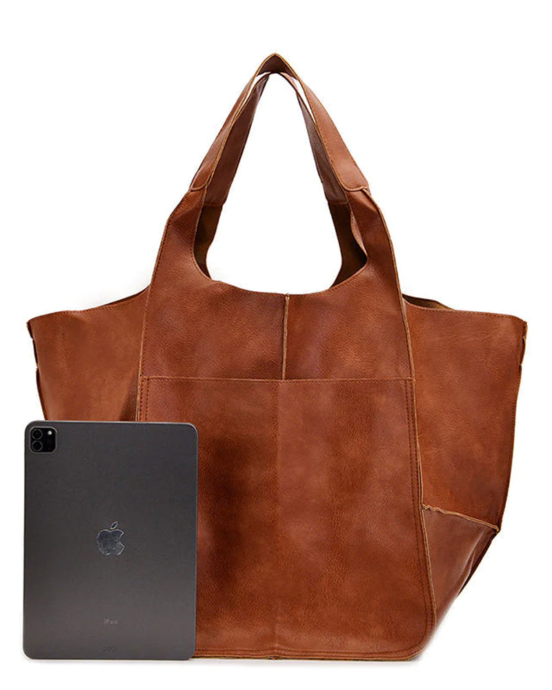 Avtoit | Chic & Sustainable Leather Bag with Large Capacity - Elegant, Versatile Women's Handbag