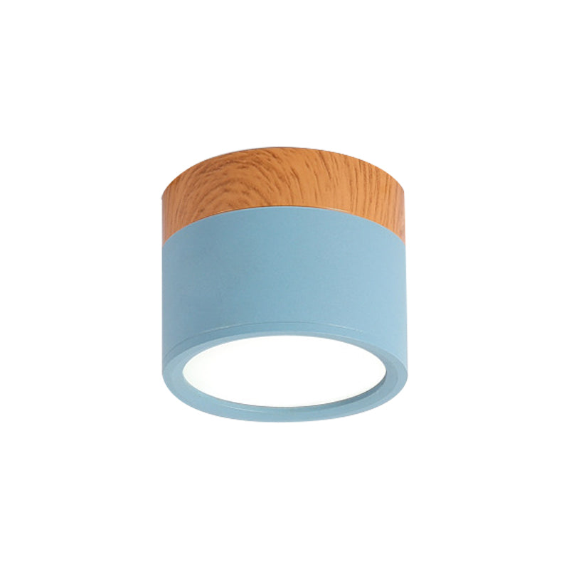 Avtoit | Small ceiling light Macaron metal kitchen bar recessed lighting in yellow/blue/black and wood