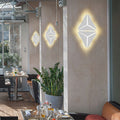 Avtoit | Simple Style Triangle Metal Wall Sconce Light Gold/Black/White LED Wall Light Fixture in Warm/White Light for Corridor