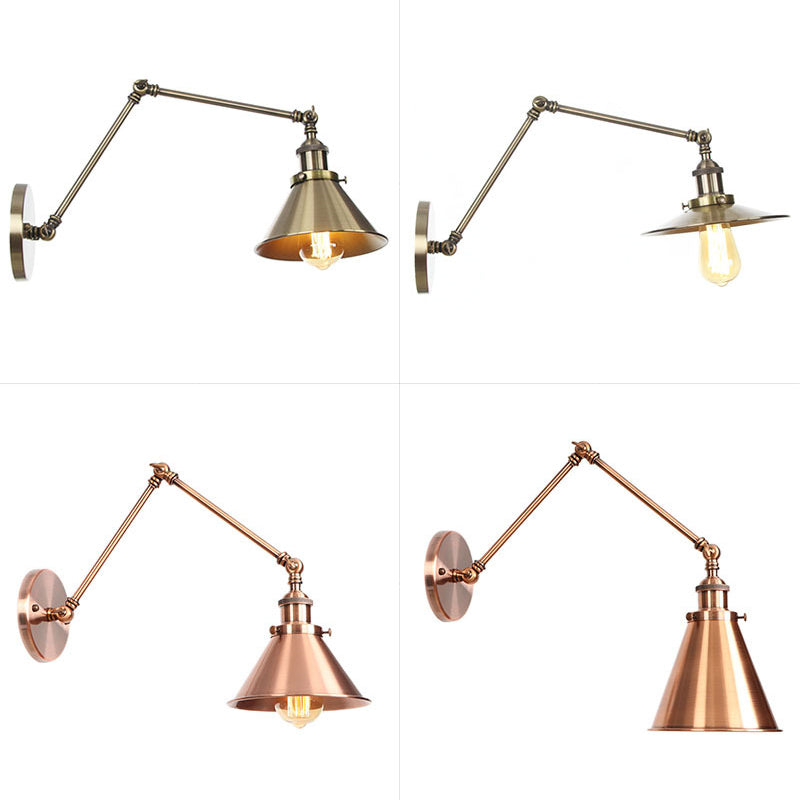 Avtoit Industrial Swing Arm Wall Light Bronze/Copper