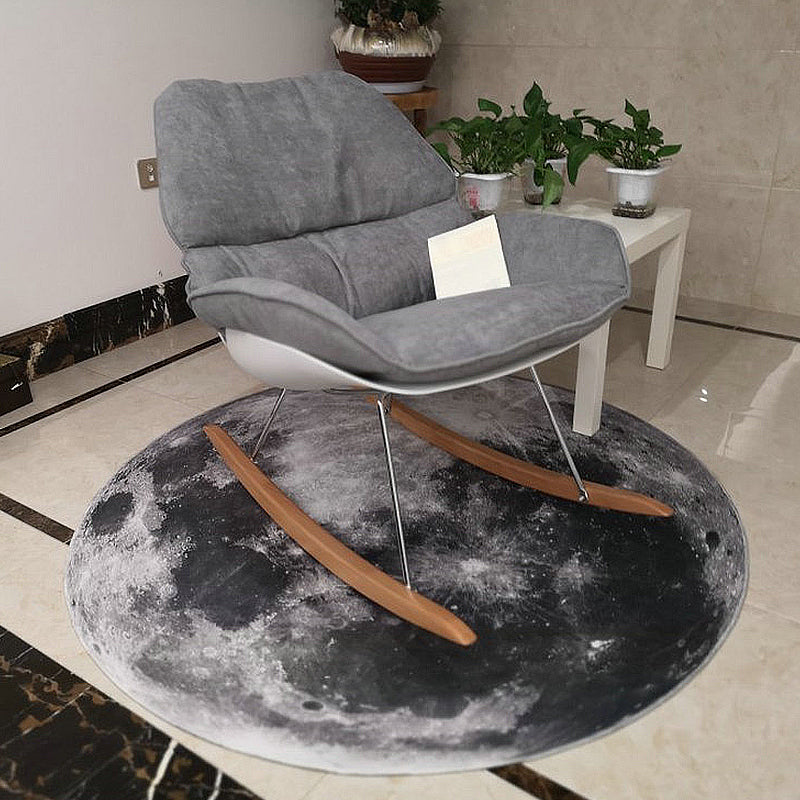 Avtoit | Dark Industrial Area Rug Synthetic Abstract Oil Painting Print Rug Stain Resistant Carpet for Home Decor