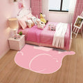 Avtoit | Creative Pastel Cartoon Rug Synthetic Animal Pattern Rug Stain Resistant Non-Slip Carpet for Children's Bedroom