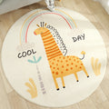 Avtoit | Shady Animal Indoor Rug Soft Color Cartoon Rug Polypropylene Machine Washable Rug for the Children's Room