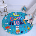 Avtoit | Beautiful cartoon rug for indoors, multicolored animal pattern rug, washable, pet-friendly, non-slip rug for the children's room