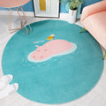 Avtoit | Cartoon Kids Room Rug Soft Color Wild Animal Rug Synthetic Anti-Slip Back Area Rug