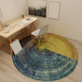 Avtoit | Dark Red Pattern Carpet Polypropylene Steampunk Carpet Non-slip Machine Washable Rug for Bedroom