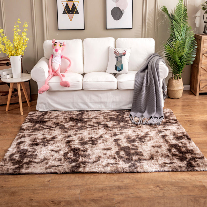 Avtoit | Creative Rust Metal Look Rug Pastel Color Industrial Rug Synthetic Non-Slip Backing Easy Maintenance Rug for Home