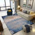Avtoit | Modern abstract rug Blue Polyester Machine washable Non-slip back Pet-friendly rug for indoors