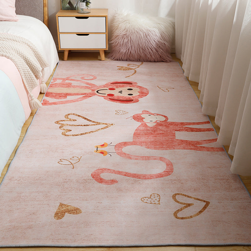 Avtoit | Fun Cartoon Rug Soft Colors Fairy Tale Rug Machine Wash Non-Slip Rug for Children's Room