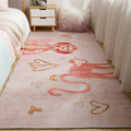 Avtoit | Fun Cartoon Rug Soft Colors Fairy Tale Rug Machine Wash Non-Slip Rug for Children's Room