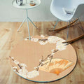 Avtoit | Unique bird pattern rug with branch Multicolored Oriental rug Polyester Machine washable Non-slip rug for balcony