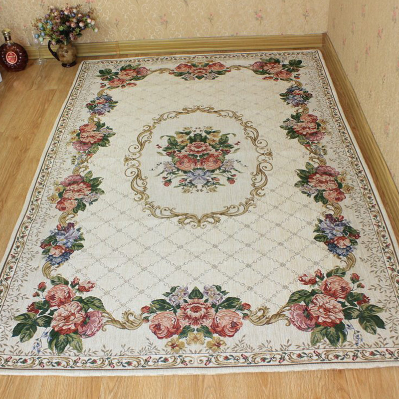 Avtoit | Bud printed rug polyester traditional indoor rug non-slip washable pet-friendly rug for living room