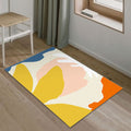Avtoit | Creative Multicolor Color Block Area Rug Polyester Simple Area Rug Pet Friendly Washable Non-Slip Rug for Living Room