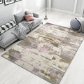 Avtoit | Industrial Style Rug with Colorful Cement Pattern for Indoor Pet-Friendly Polyester Area Rug