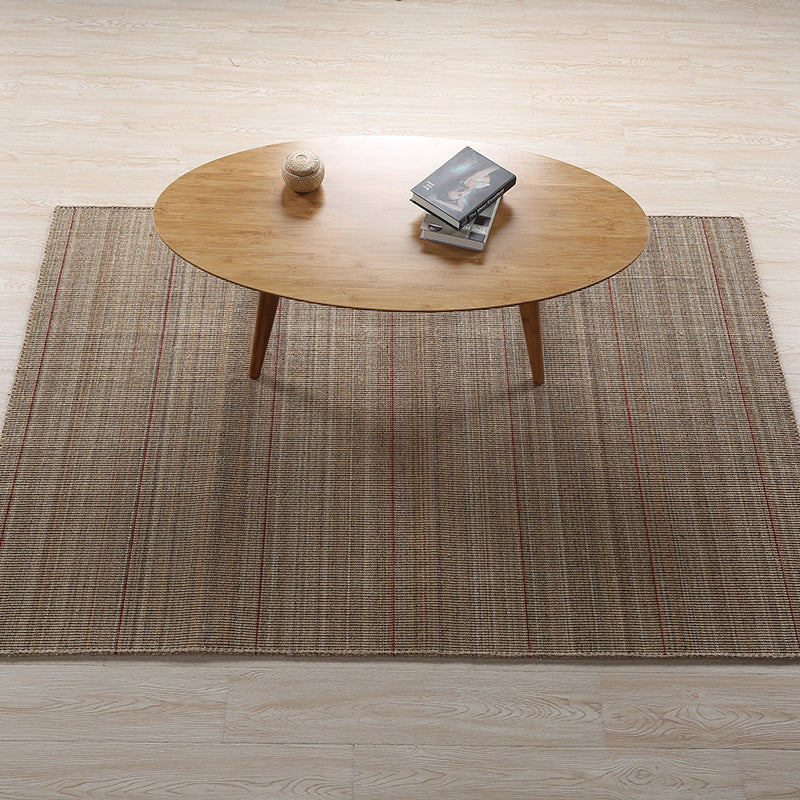 Avtoit | Simple Rural Rug Brown Solid Color Rug Pet Friendly Washable Non-Slip Rug for the Living Room