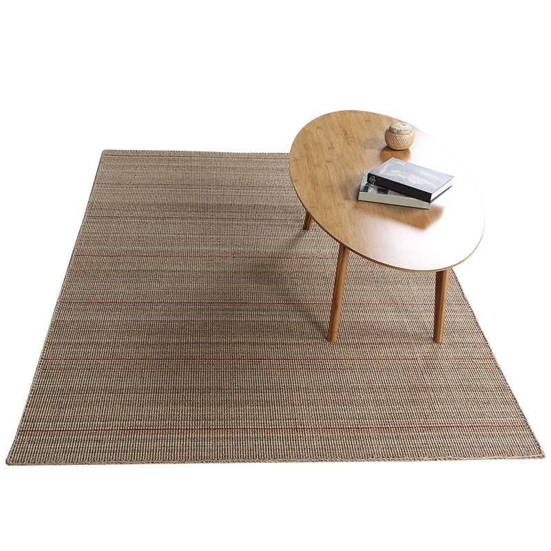 Avtoit | Simple Rural Rug Brown Solid Color Rug Pet Friendly Washable Non-Slip Rug for the Living Room