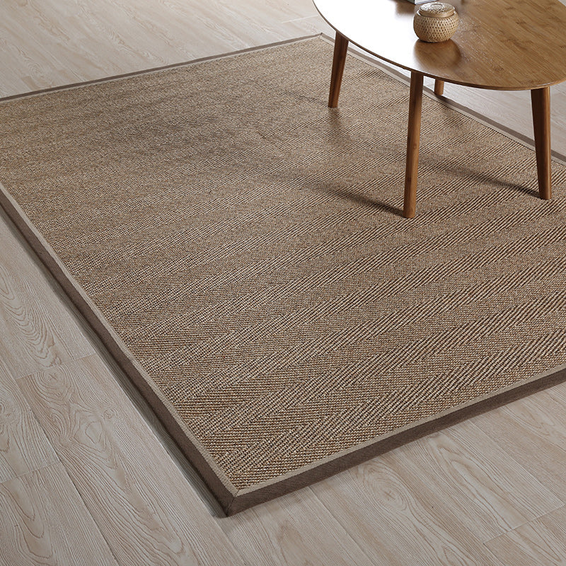 Avtoit | Stylish Country Carpet Brown Solid Carpet Animal Dry Washable Non-slip Rug for Living Room