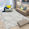Avtoit | Scandinavian novelty carpet in gray geometric lines pattern carpet polyester washable carpet for home decor