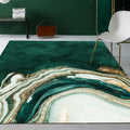 Avtoit | Large Bedroom Rug Modern Abstract Marble Pattern Area Rug Polyester Washable Rug