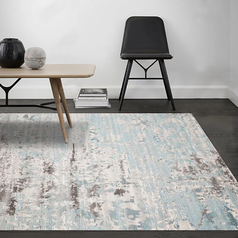 Avtoit | Stylish Abstract Area Rug Multicolor Industrial Rug Polypropylene Pet-Friendly Washable Non-Slip Indoor Area Rug for Bedroom