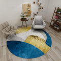 Avtoit | Creative Northern Rug Multi Color Marble Geometric Shapes Carpet Stain-Resistant Pet-Friendly Rug for Living Room