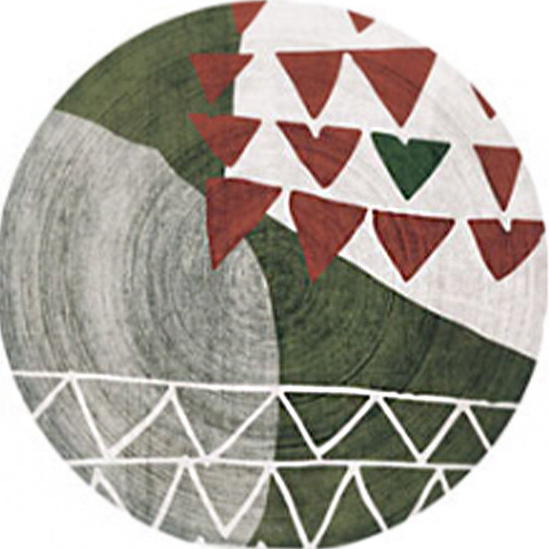 Avtoit | Creative Northern Rug Multi Color Marble Geometric Shapes Carpet Stain-Resistant Pet-Friendly Rug for Living Room