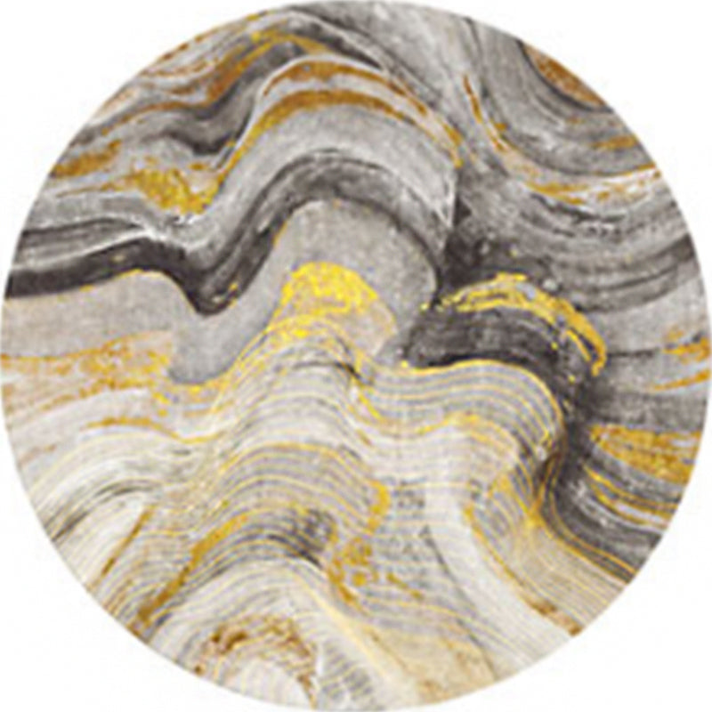 Avtoit | Creative Northern Rug Multi Color Marble Geometric Shapes Carpet Stain-Resistant Pet-Friendly Rug for Living Room