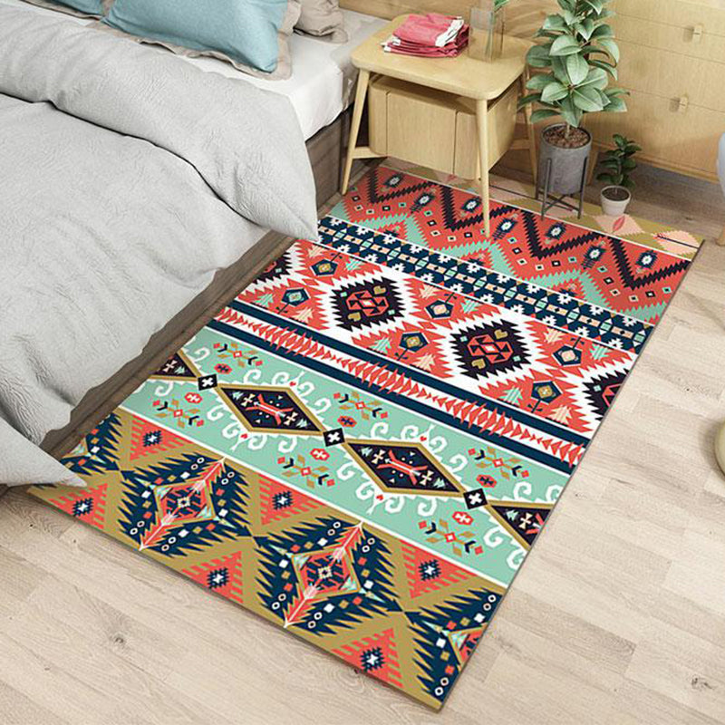 Avtoit | Color Southwest Native Americana Carpet Striped Geometric Area Rug Polyester Stain-Resistant Indoor Rug