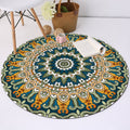 Avtoit | Classic Southwest Carpet Blue and Green Americana Carpet Polyester Non-Slip Back Carpet for Living Room