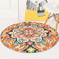 Avtoit | Classic Southwestern Rug Orange Americana Rug Polyester Non-Slip Back Rug for Living Room