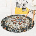 Avtoit | Vintage Southwest Carpet White and Black Tribal Carpet Polyester Non-Slip Backing Area Rug for Bedroom