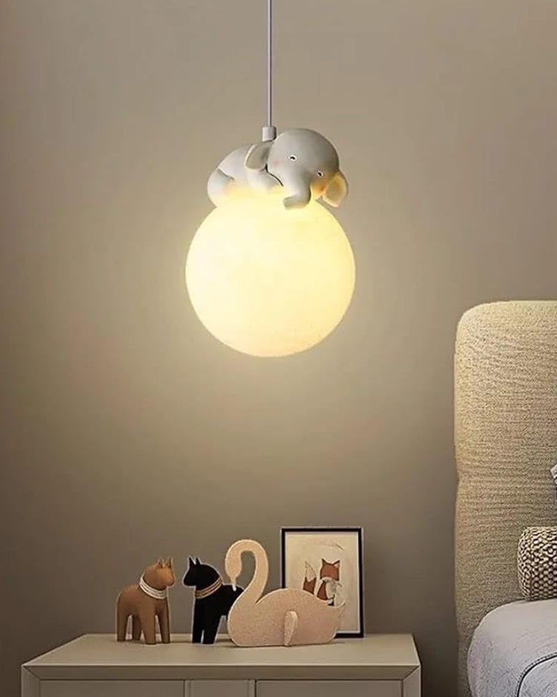 Avtoit | Cute animal-shaped moon pendant lamp - Elephant