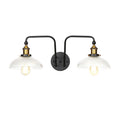 Avtoit | Black Globe/Sconce Wall Lamp Industrial Design Clear Glass 2 Lights Dining Room Wall Lighting