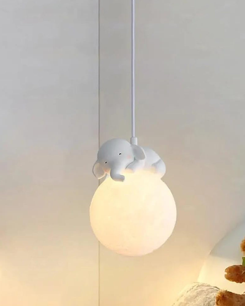 Avtoit | Cute animal-shaped moon pendant lamp - Elephant
