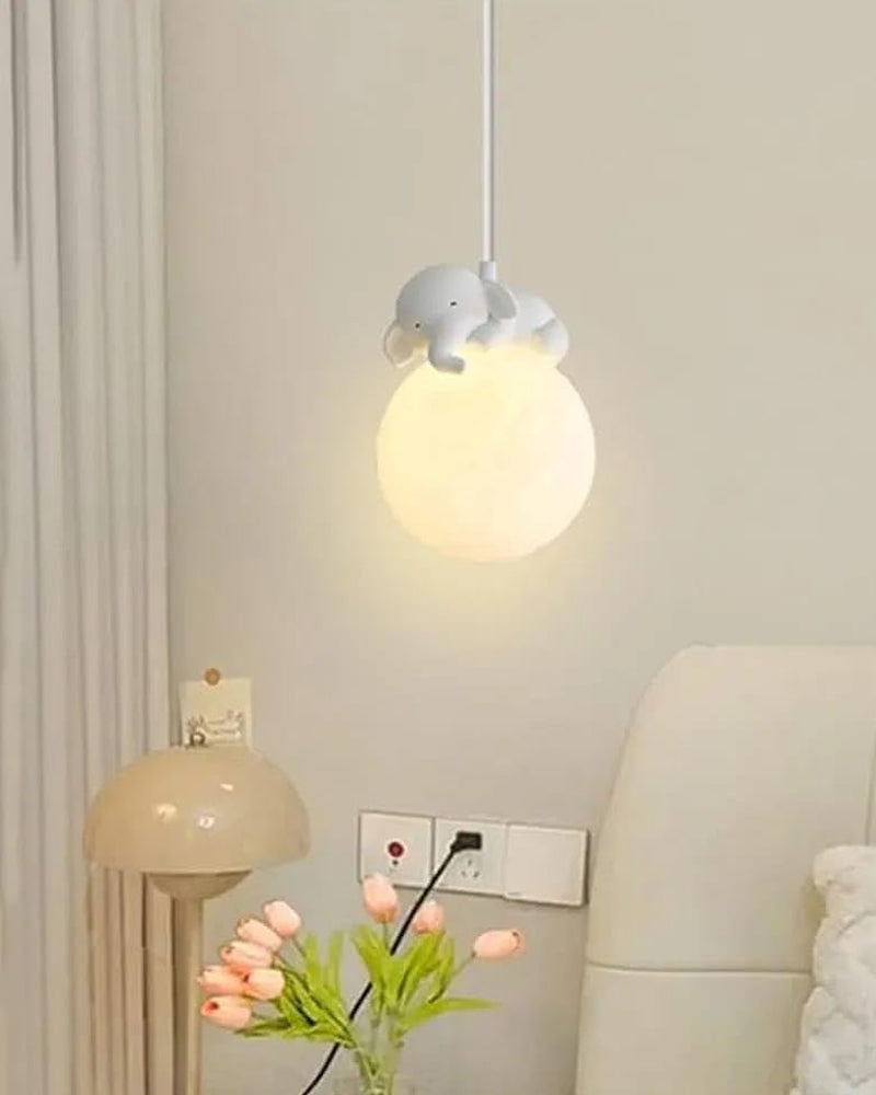 Avtoit | Cute animal-shaped moon pendant lamp - Elephant