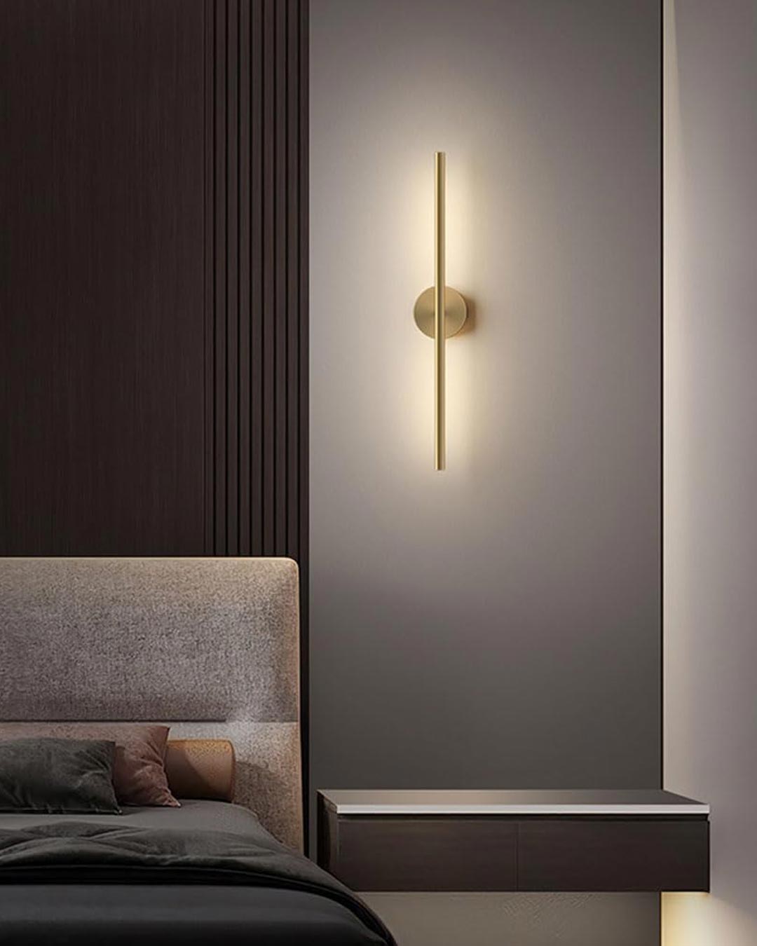Avtoit | Modern Linear LED Wall Lamp - Gold