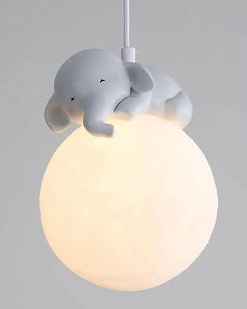 Avtoit | Cute animal-shaped moon pendant lamp - Elephant