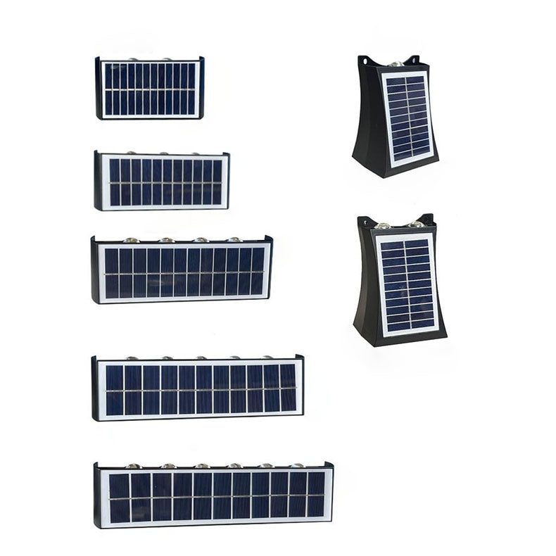 Avtoit | Modern Simplicity Solar Waterproof Rectangular ABS PMMA LED Wall Light Lamp For Outdoor Patio