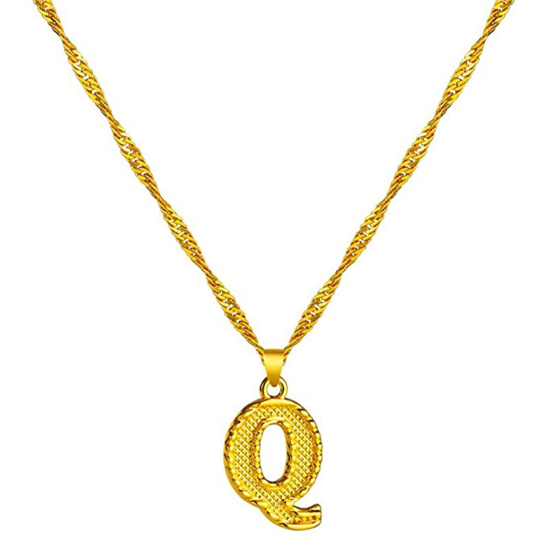 Avtoit | 18K gold-plated initial letter necklace