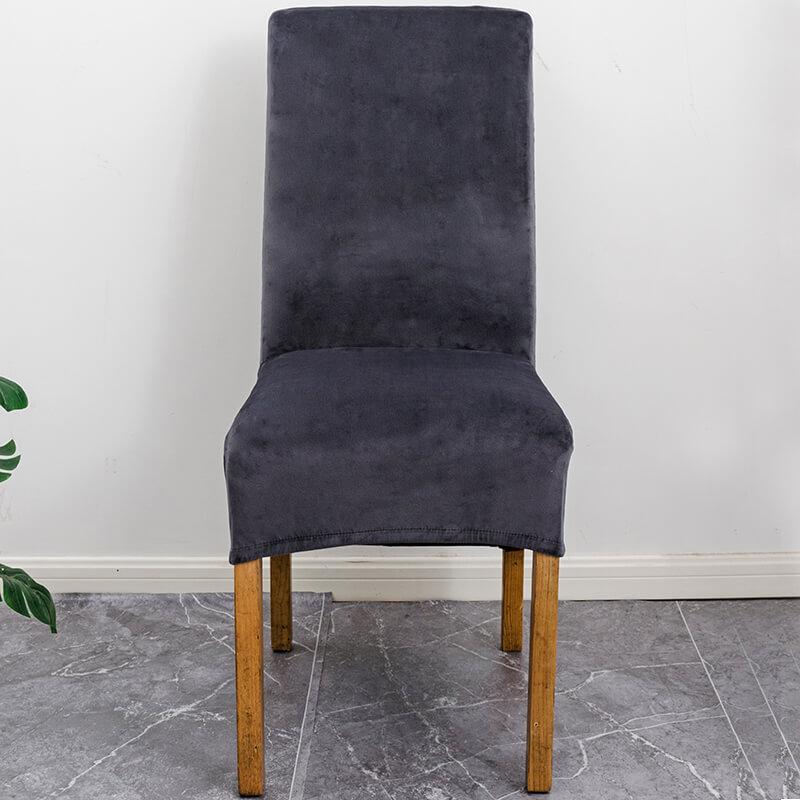 Avtoit | Stretch Velvet XL Size Dining Chair Covers x4 | Soft. Stretchable & Non-Slip for Home Dining Room Decoration