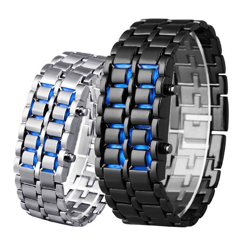 Avtoit | Men's Lava LED Digital Stainless Steel Watch