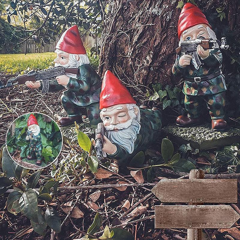 Avtoit | Military Garden Gnome with Camouflage Uniform