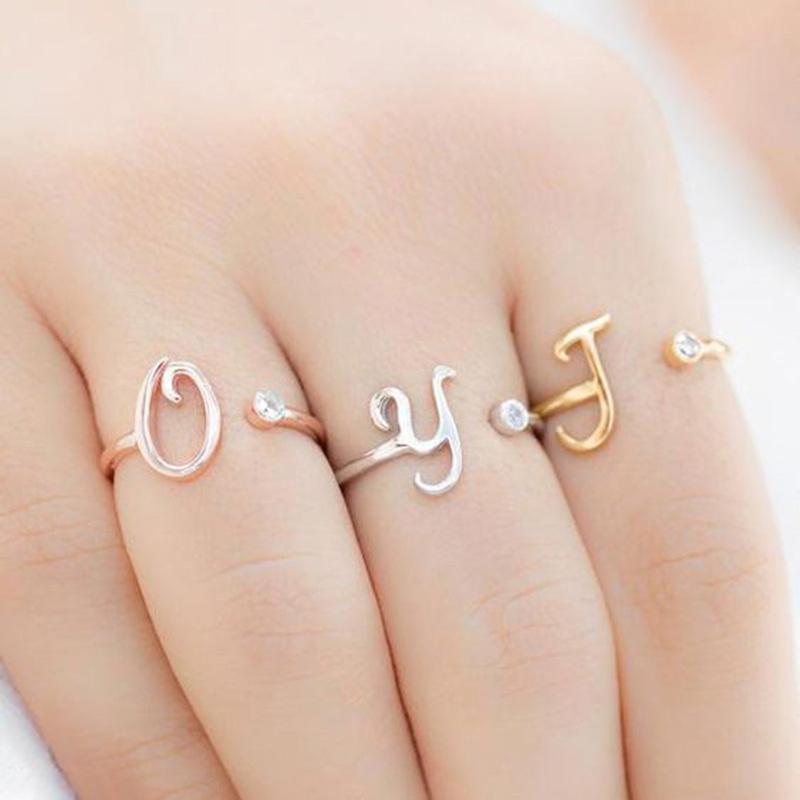 Avtoit | Stainless Steel A-Z 26 Letters Rings
