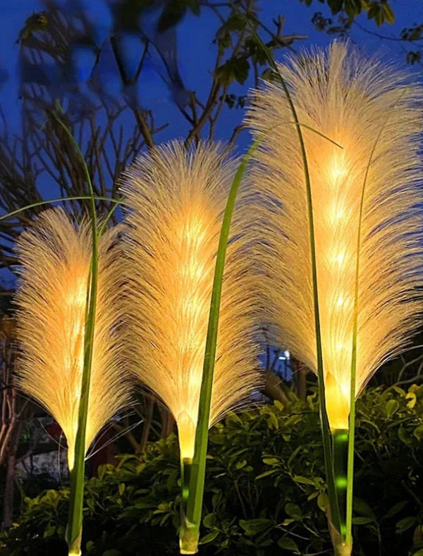Avtoit | Decorative Rattan Garden Lighting – Solar Lamp in Grass Design for Outdoor Use