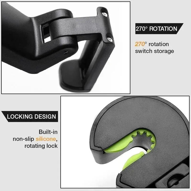 Avtoit | 2-in-1 Car Headrest Hooks – Holds Bags & Serves as Smartphone Holder