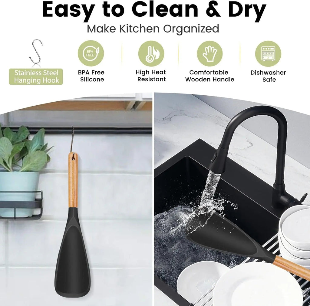 Avtoit | 2-in-1 Silicone Cooking and Serving Spoon