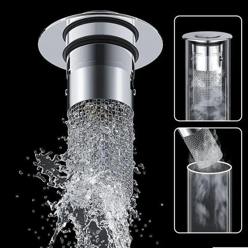 Avtoit | Stainless Steel Pop-Up Drain Strainer for Effortless Clog Prevention
